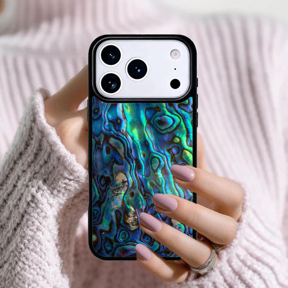 Paua Abalone Shell Soft Phone Case For Apple iPhone 17 Air 16E 15 14 Plus 13 12 11 Pro Max Mini Funda Cover