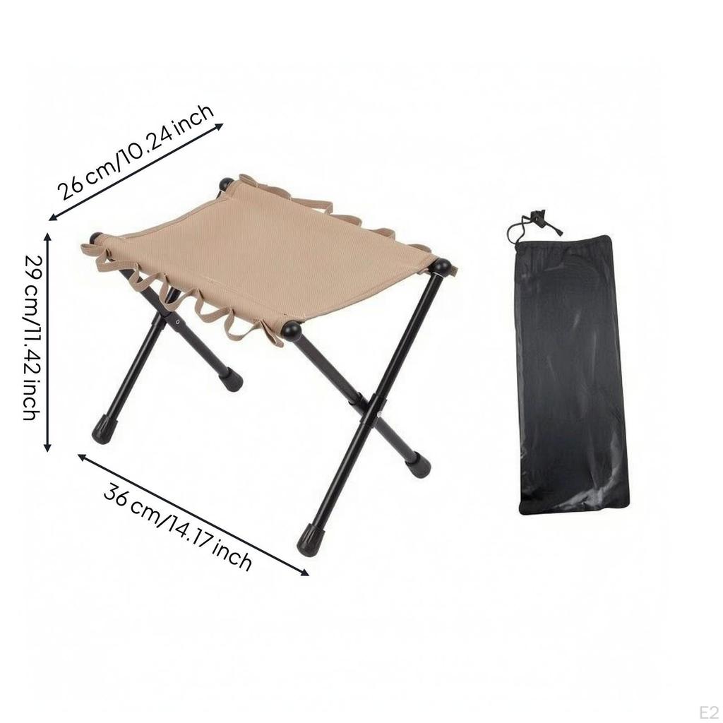 Folding Stool with Storage Bag Foldable Long-Lasting for Fishing