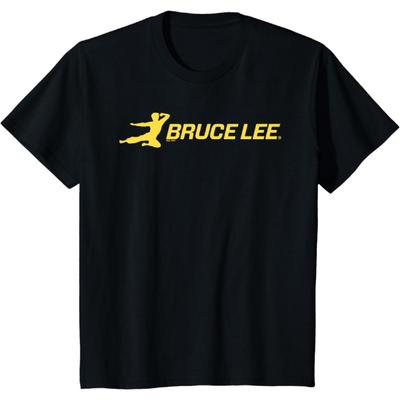 Kids Bruce Lee Yellow Kung Fu Kick Kids T-Shirt