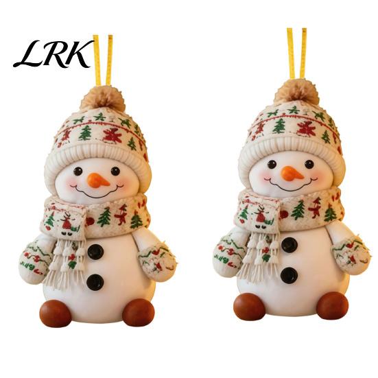 Christmas Tree Decorations Snowman Hanging Ornament, 2D Acrylic Lightweight Pendant, Fade Seasonal Home Resistant Piece for Holiday Party Festive