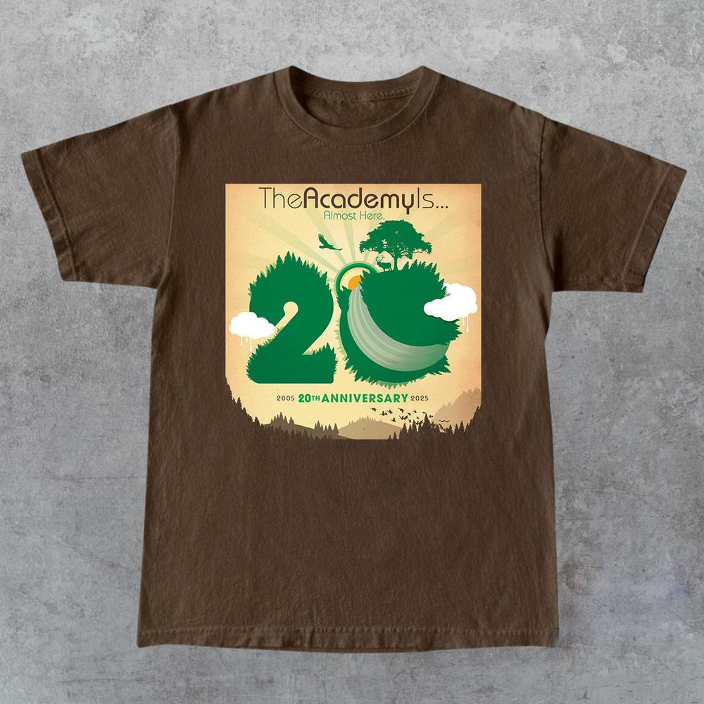 The Academy Is Band 20 YEAR ALMOST HERE Anniversary Tour T Shirt Full Size S-5XL Unisex T-Shirt XXL