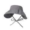Summer Sun Protection Plaid Visor Hat