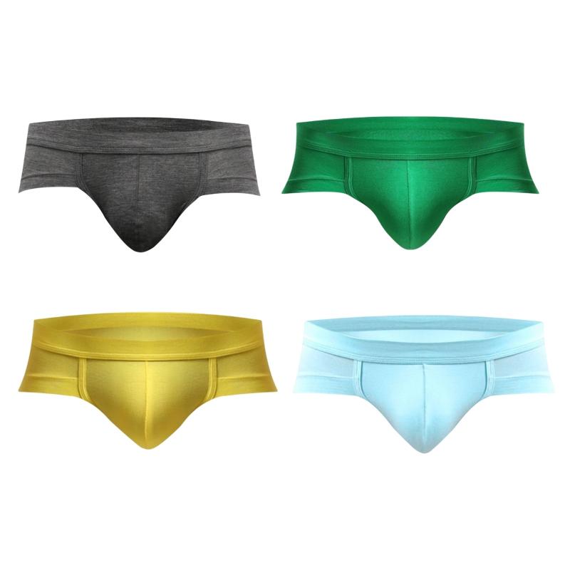 

4 шт., мужские сексуальные модальные трусы с низкой посадкой, мягкие дышащие U-выпуклые трусы-боксеры с 3D изгибом, шорты для мальчика с запахом бедра 2XL