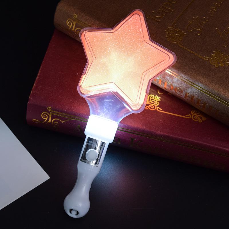 Heart and Star Glow Stick Wand - Light-Up Toy for Concerts and Events