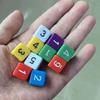 10Pcs 16Mm Square Dice With Numbers 1-6 Math Learning For Kids Adults Board Games Accessories And Classroom Activities