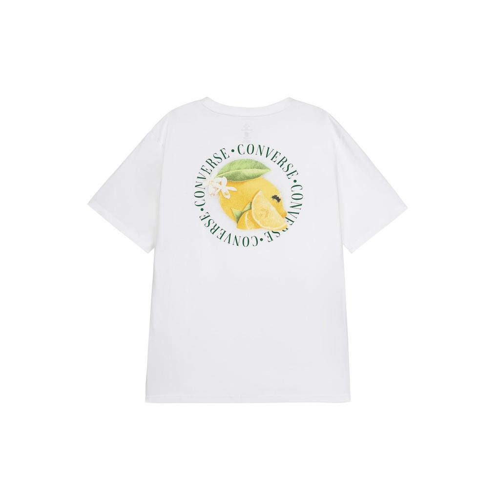 Converse T Shirts Men's White Crew Neck Moderate Straight Fit 10023993-A03