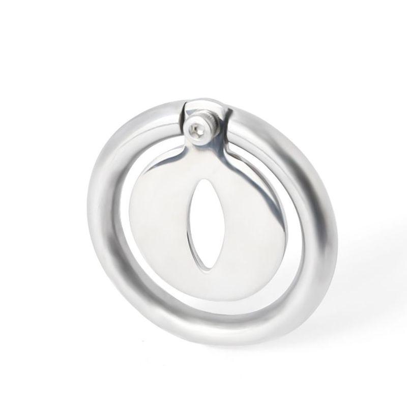 Super Small Male Stainless Steel Cage with Screws Ring Lock Chastity Cage Belt