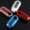 All-Inclusive Electroplate TPU Car Flip Key Case Cover For Fiat Ducato 500 500L Panda Grande Punto Lancia Musa Accessories