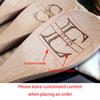Custom Engraved Wooden Spoon Initial and Name Kitchen Mixing Stirring Spoon Birthday Housewarming Cooking Kitchen Decor Supplies