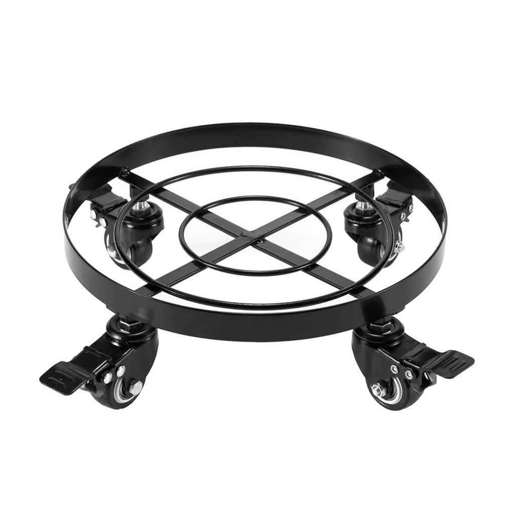 Outdoor Indoor Planter Caddy Mover with Swivel Wheels Round Flower Pot Stand Rack, No Scratches ,