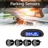 Car Auto Parktronic LED Parking Radar With 4 Parking Sensors Backup Car Parking Radar Monitor Detector System Backlight Display