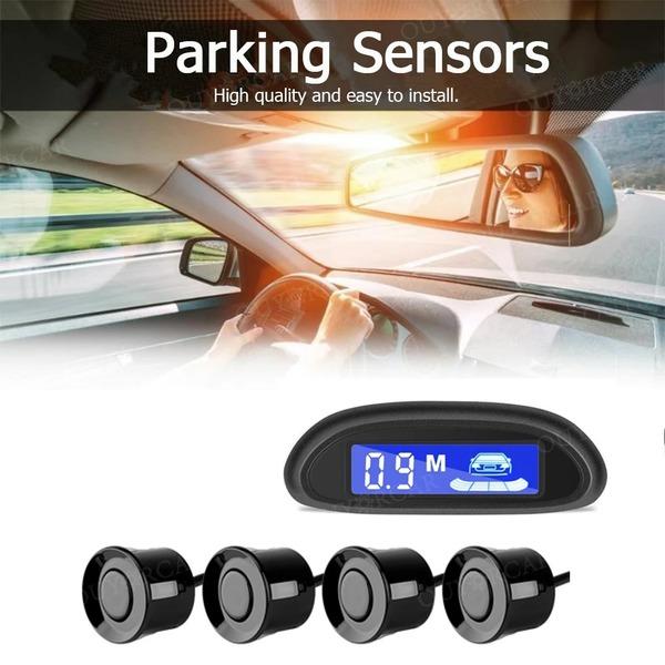 Car Auto Parktronic LED Parking Radar With 4 Parking Sensors Backup Car Parking Radar Monitor Detector System Backlight Display