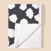 Newborn Winter Double-Layer Fleece Blanket With Folded Edge Baby Swaddle Wrap Stroller Crib Soft Warm Infant Throw