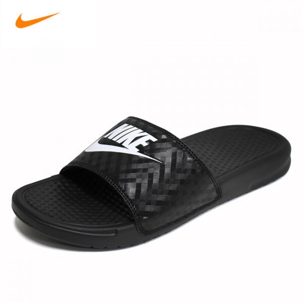 

[Nike] NIKE JDI шлепанцы, черные мужские и женские спортивные домашние туфли, обувь 343881 011