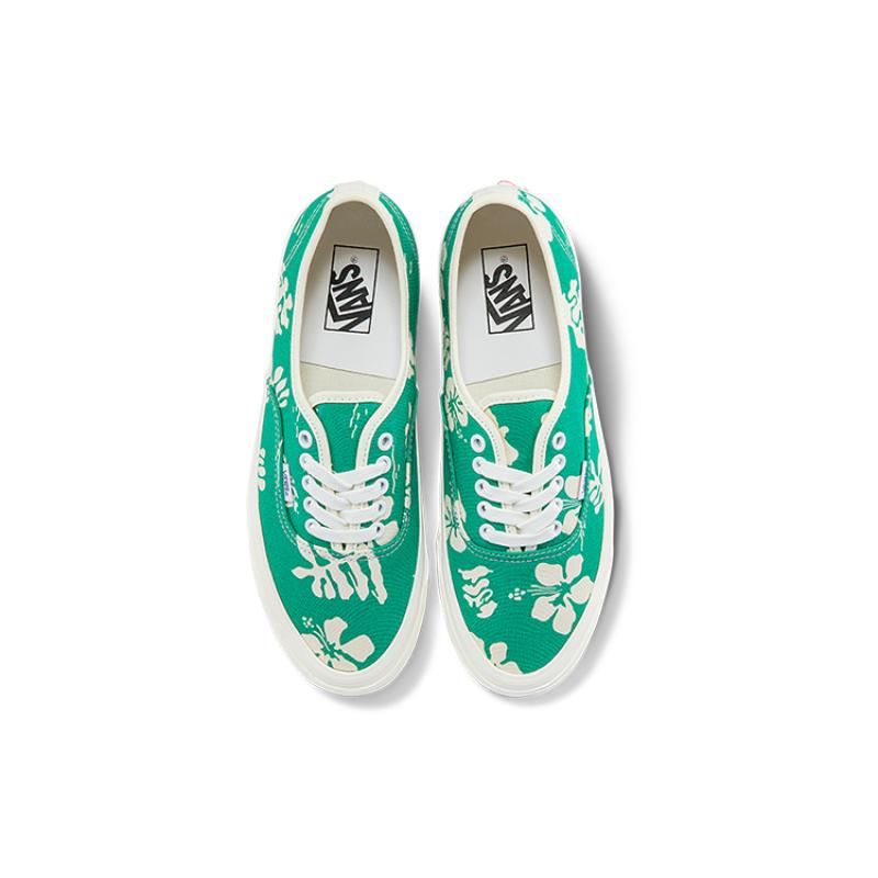 Vans Authentic 44 Dx Low Tops Casual Skateboarding Shoes Green Printing Unisex Sneakers VN0A5KX4AWP