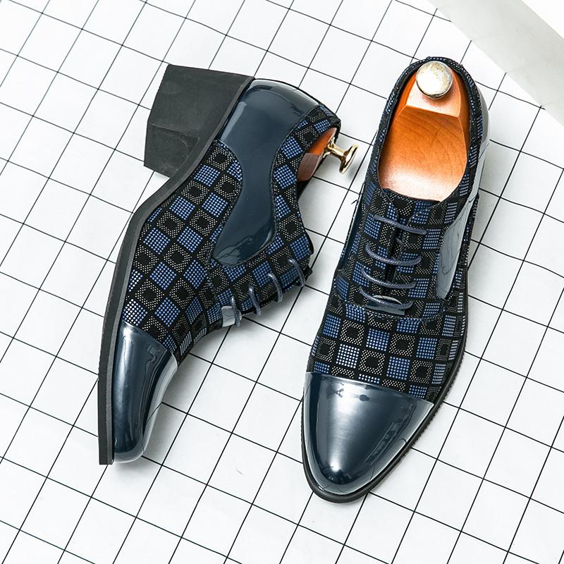 Fashion New Arrival High Heel Men's Red Leather Shoe Fashion Pointed Toe Dress Shoes Men Oxford Shoes for Men Wedding Shoes Prom Party