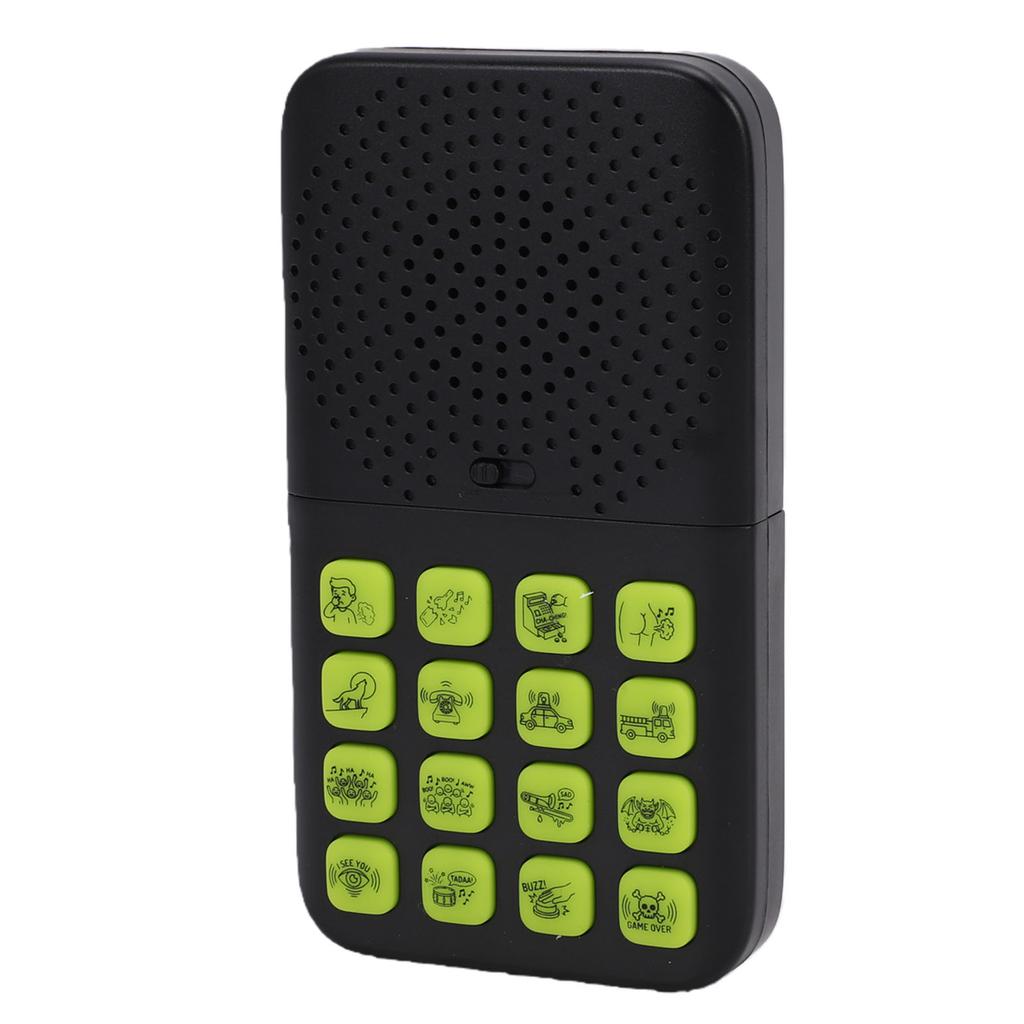 Sound Effects Machine 16 Funny Sounds Rechargeable Split Remote Control Prank Noise Maker Toy Black