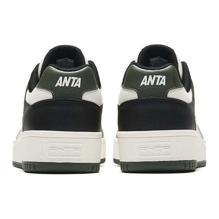 Anta Lifestyle Series Little Inspiration Non-Slip Wear-Resistant Lightweight Low-Top Skate Shoes Men Sneakers Black White Gray 912518068F-13