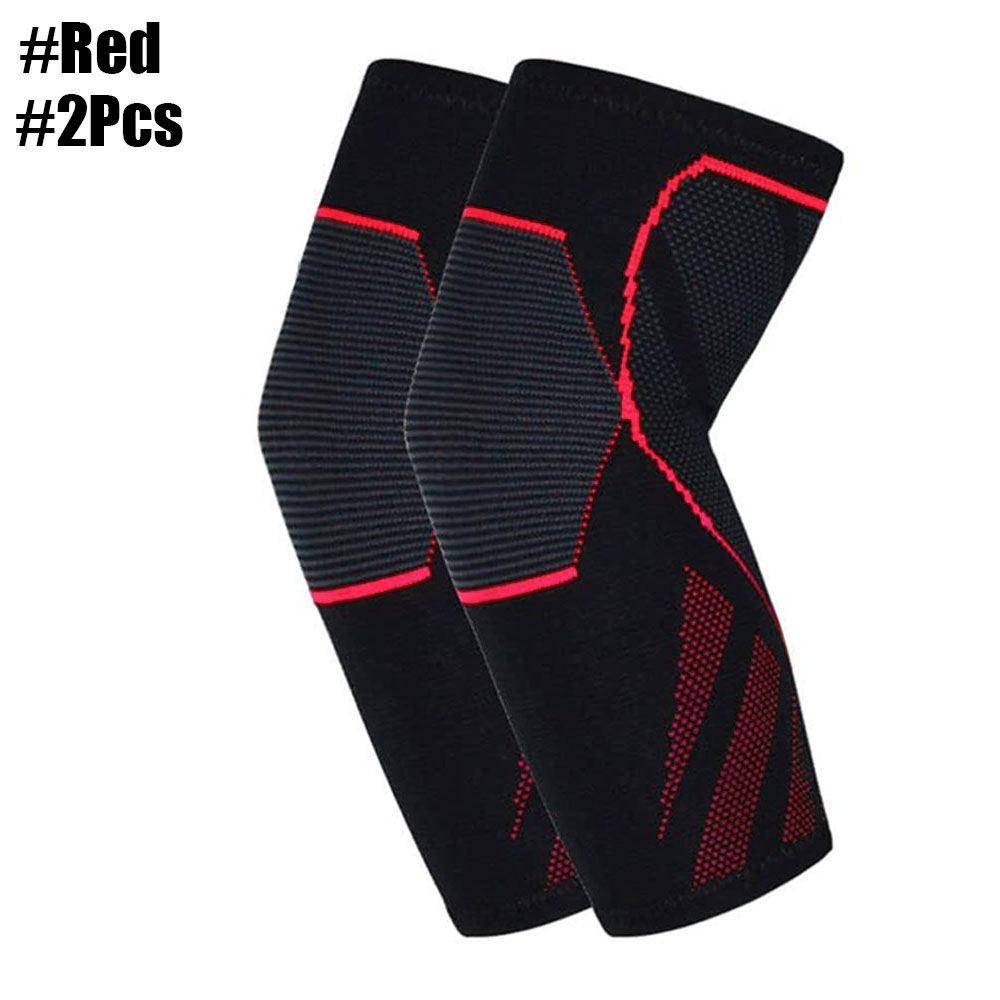 1Pair Sport Elbow Brace Compression Sleeves Elastic Arm Support Protector Men Women Weightlifting Arthritis Volleyball Tennis
