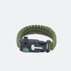 5 In 1 Paracord Outdoor Survival Bracelet Multi-Function Camping Rescue Bangles Compass Fire Rod Whistle Paracord Scraper