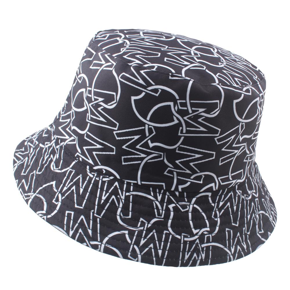 Reversible Tie-Dye Bucket Hat with 3D Graffiti Print for Women - Autumn Style Sun Hat