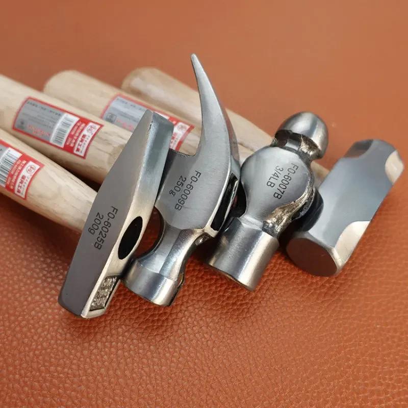 

1 шт. Мини-молоток из высокоуглеродистой стали, небольшой молоток из цельного дерева, короткая ручка, восьмиугольный или круглый молоток, небольшой ручной инструмент для оборудования