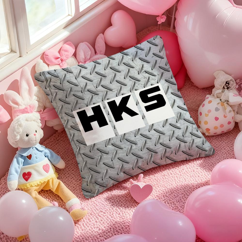 Fashion H-HKS-S Logo Cushion Cover Pattern Printed Pillowcase for Living Room Sofa Cushion Cover & Bedroom Decor