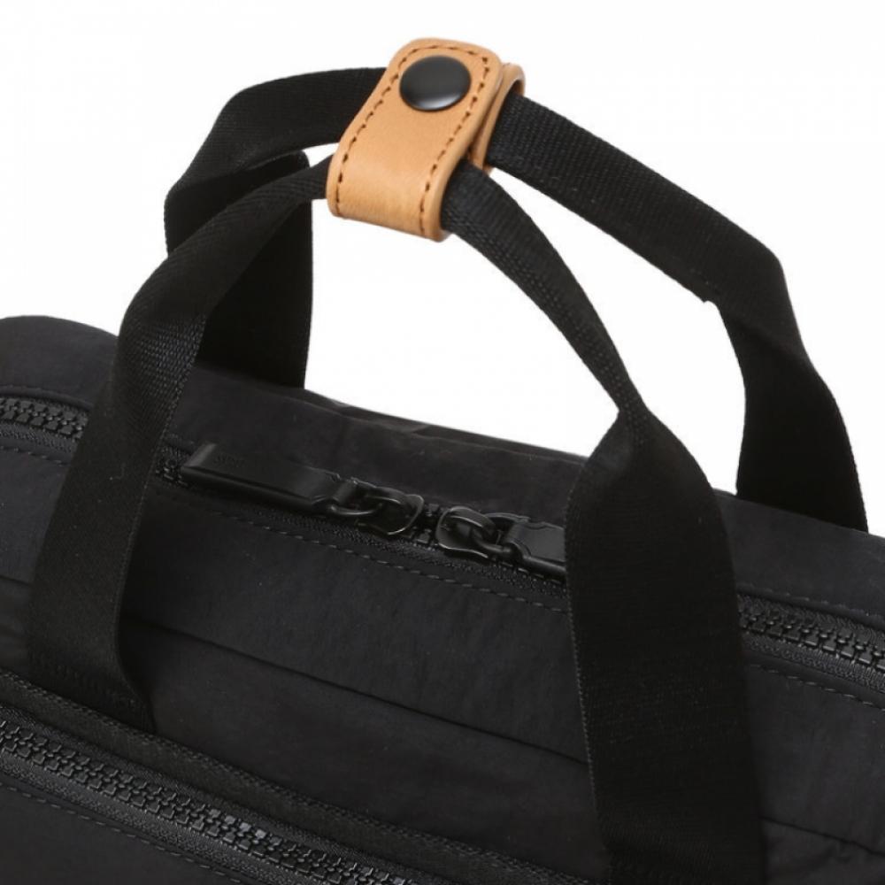 Daks Black Two Zipper Tote And Crossbag Dbba6eg30bk