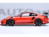 AUTOart Porsche 911 GT3 RS Weissach Package Orange Carbon Black Scale Model 78177 991.2 1/18