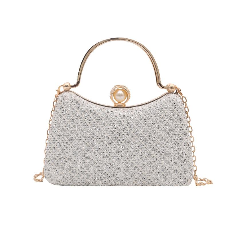 new chain bag, dinner cheongsam handbag bag, shoulder messenger bag, high-end sense, small fragrant temperament
