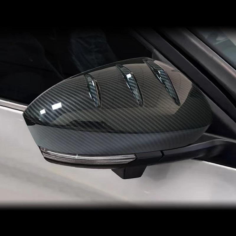 For Indonesian Version Raize   ABS Carbon Side Rear View Mirror Cover Caps Shell Rearview Mirrors Frame Trims Styling