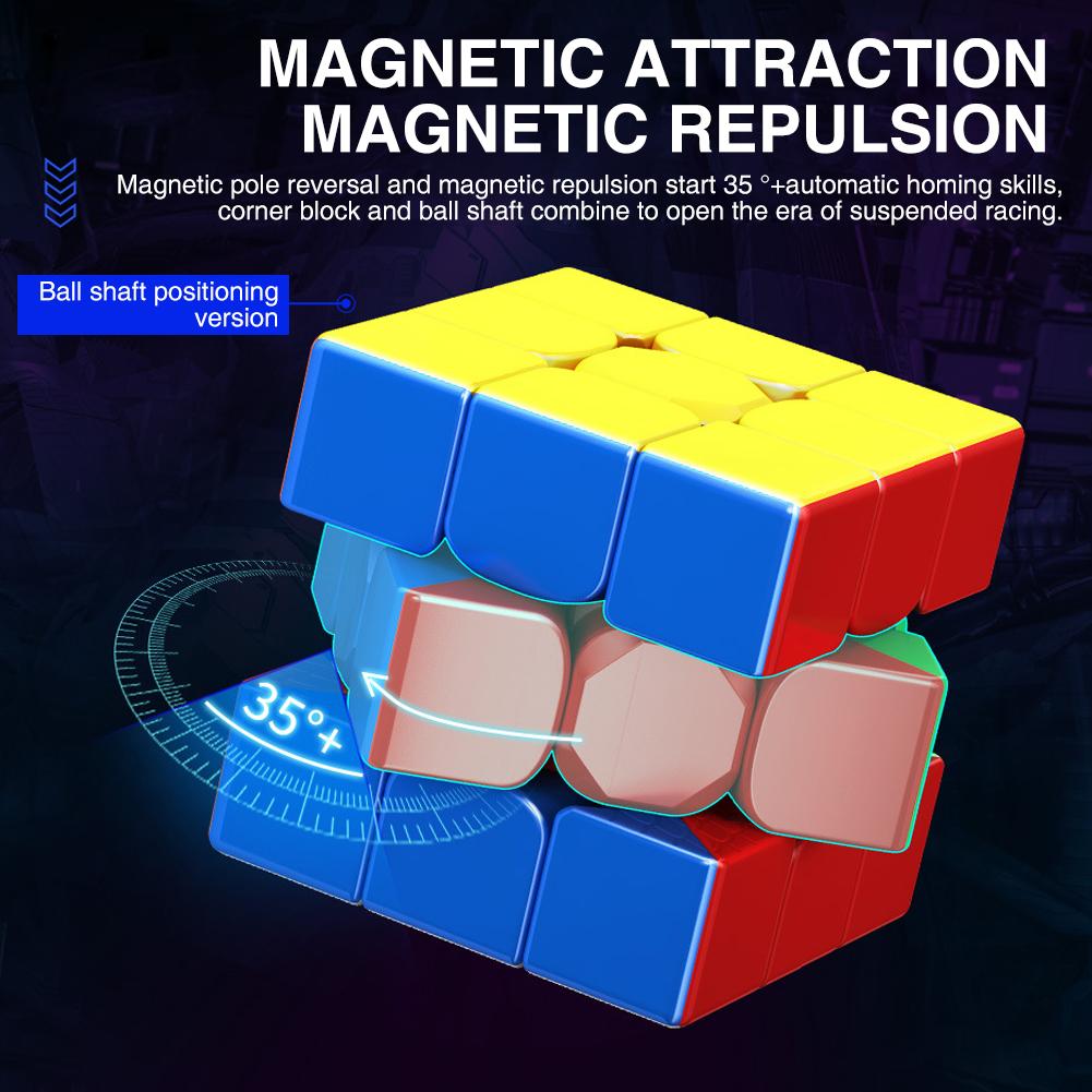 Moyu Super Rs3m 3x3 Magic Cube Magnetic Levitation Ball Shaft Positioning Magnetic Speed Cube Puzzle Toy For Competition