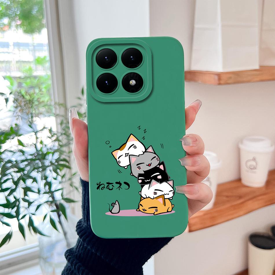 For Xiaomi 15T Pro Phone Case For Xiaomi 17 Pro Max Cute Astronaut Funda For Xiaomi15T Soft Liquid Silicone Durable Back Covers