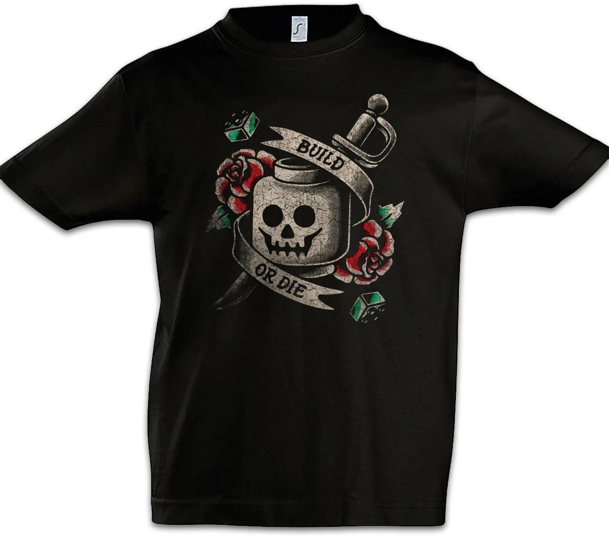 Build Or Die Kids Boys kids boys T-Shirt Fun Pirate Pirates Stones Pirate Pirate Head 130