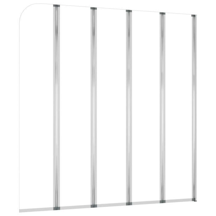 VidaXL Enclos de bain 120x140 cm Verre trempé Transparent