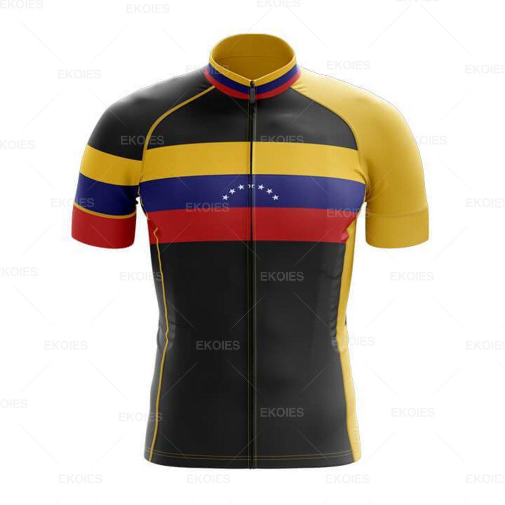 

Venezuela Cycling Club Summer Short Sleeve Cycling Jersey Men s Bike Rally Bicycle Suit Breathable Team Racing Sport Bike Jersey XS（old）