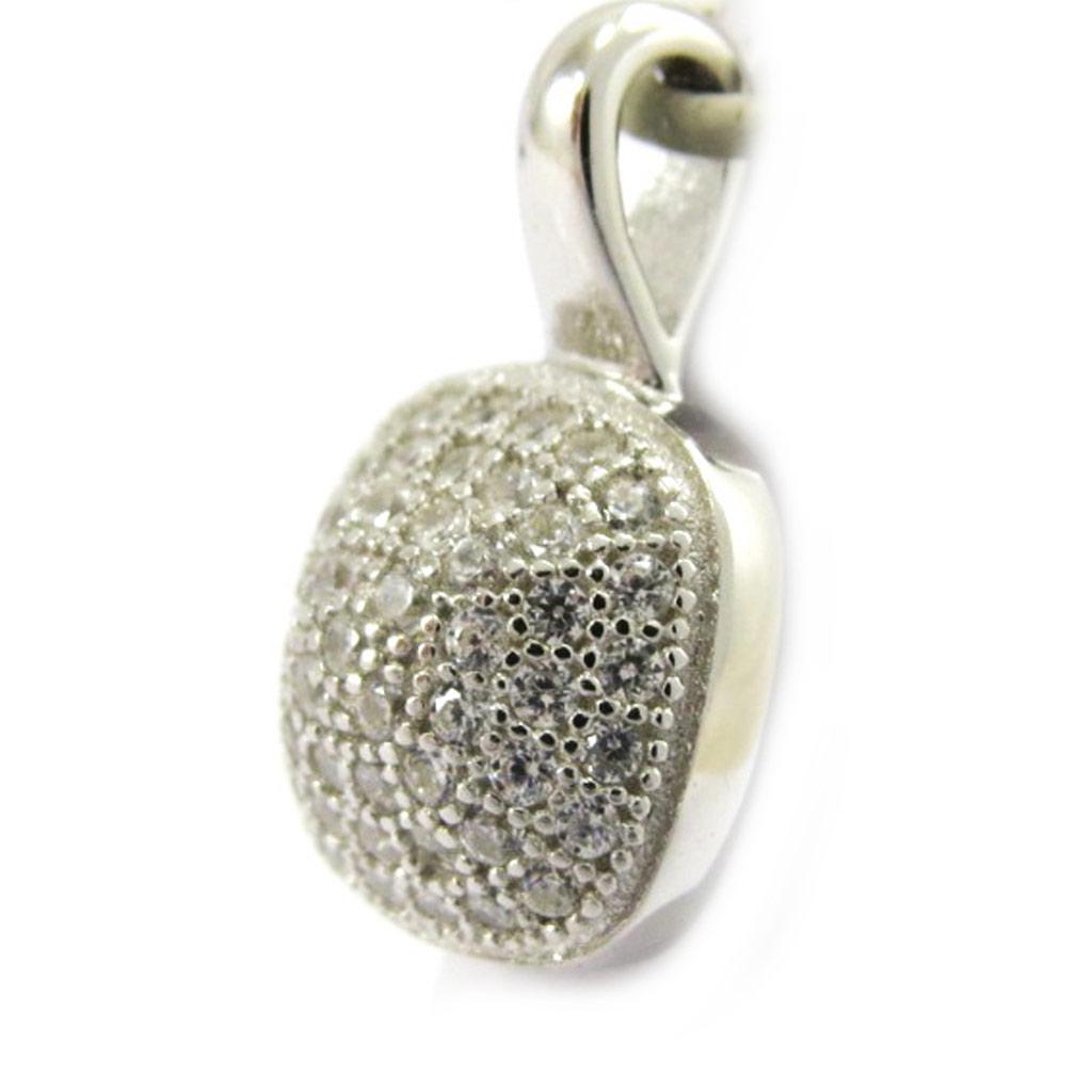 Les Trésors De Lily [L6710] - Silver Pendant 'Sissi' Silver White (rhodium-plated) - 9x9 Mm