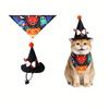 Pet Halloween Costume Hat and Bandana Set for Cats and Dogs