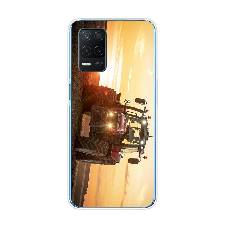 Cool Tractor Car pro Realme 8 8i V3 V5 GT Neo Flash Edition Explorer Master Neo2 Narzo 30 50i 50A C21Y Pouzdro na telefon