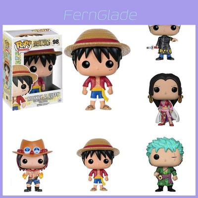 Figurines d'Action Pop Anime One Piece Ensemble Présentant Luffy Ace Law Zoro Parfait Pour les Collectionneurs