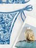 European & American Print Sexy Tie-up Bikini Set (2025)