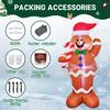 4.92FT Christmas Inflatable Toys With LED Lit Xmas Gingerbread Man Festive Gift Supplies Home Ornament Christmas Yard Decoration