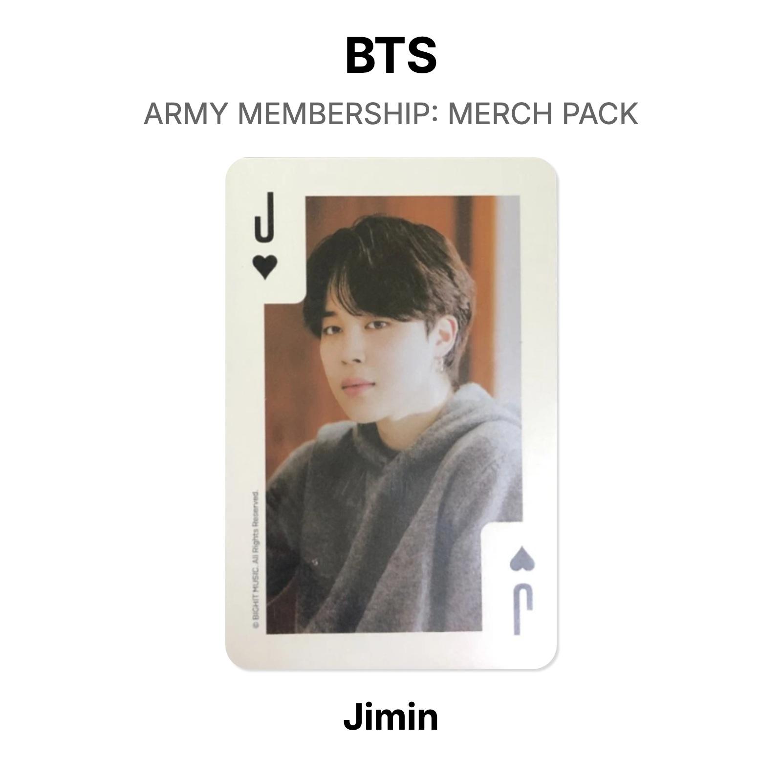 ЧЛЕНСТВО В АРМИ BTS: МЕРЧ ПАК Официальная фотокарточка Jimin white