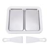 Rolled Ice Cream Maker 304 Stainless Steel Ice Cream Roll Tray with Dual Pan for Homemade DIY