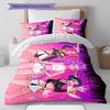 Biancheria da letto con motivo Demon Hunters Kpop, Set piumone Copripiumino Federa Regalo di Compleanno per la Casa (1 * copripiumino + 2 * federa, senza nucleo)