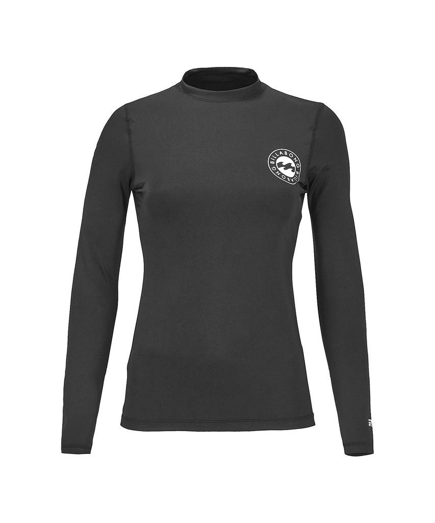BILLABONG Women'S Circle Wave Loose Fit Rash Guard Black