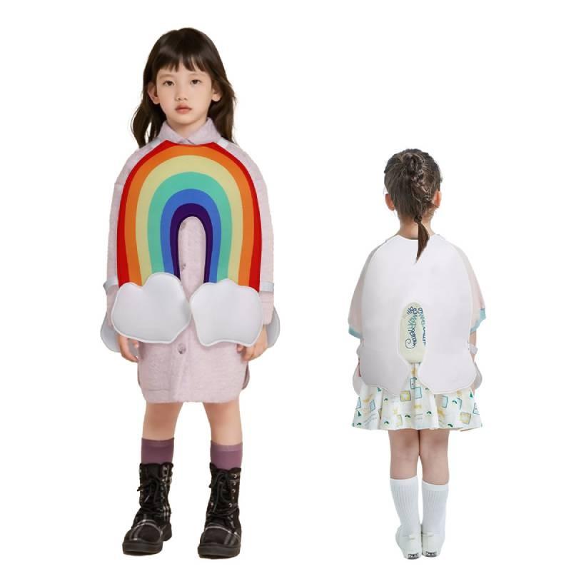 Rainbow Costume Cosplay Cartoon Clothes Kids Halloween Party Performance Stage
