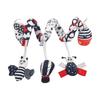 Black White and Red Plush Animal Activity Spiral Toy Baby Stroller Bed Hanging Toy D908A