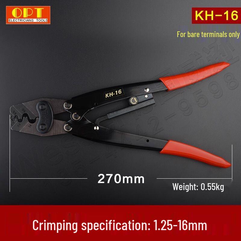OPT Ratchet Crimping Pliers KH-16 One Size