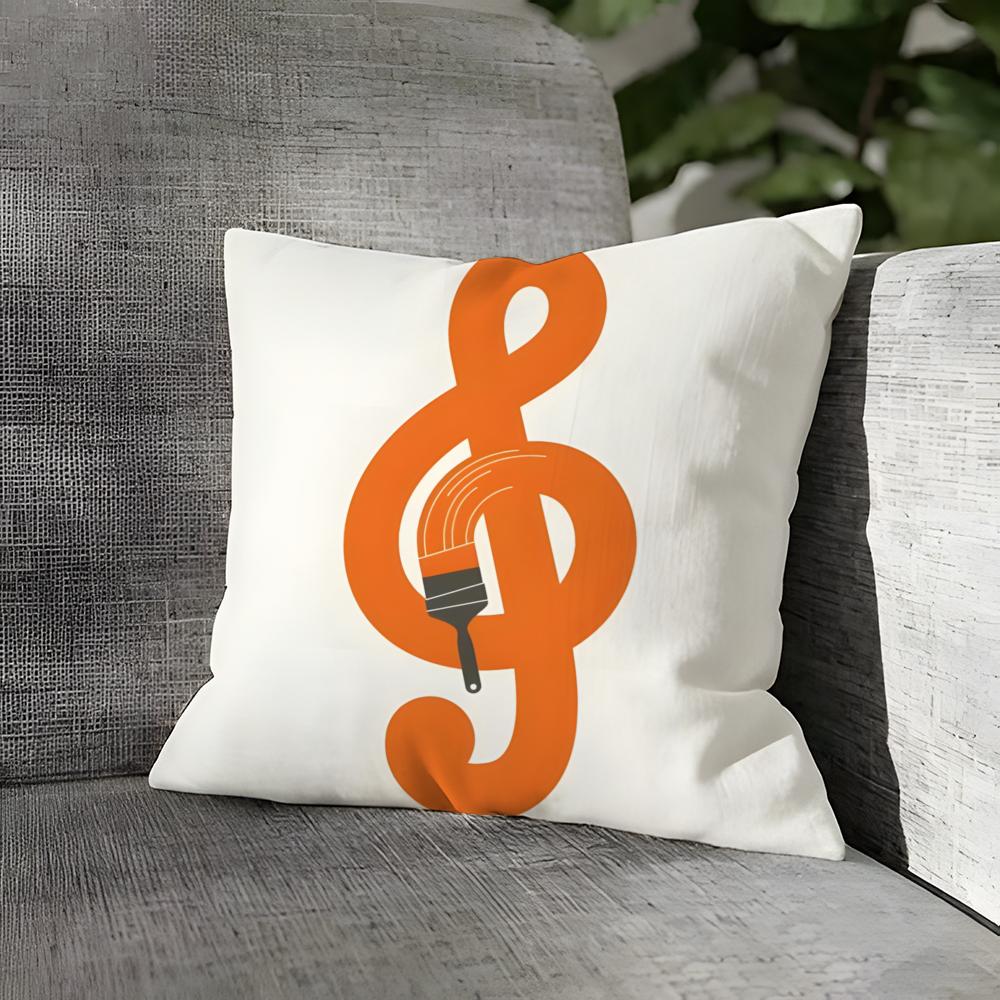 Abstract Musical Note Patterns Pillow Case Linen Pillows Case Cushions Case Sofa Pillows Case Decor Home
